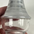 Vintage Salt Pepper Shaker Lot Glass Waffle Pattern Red Cap Art Deco Aluminum — photo 7