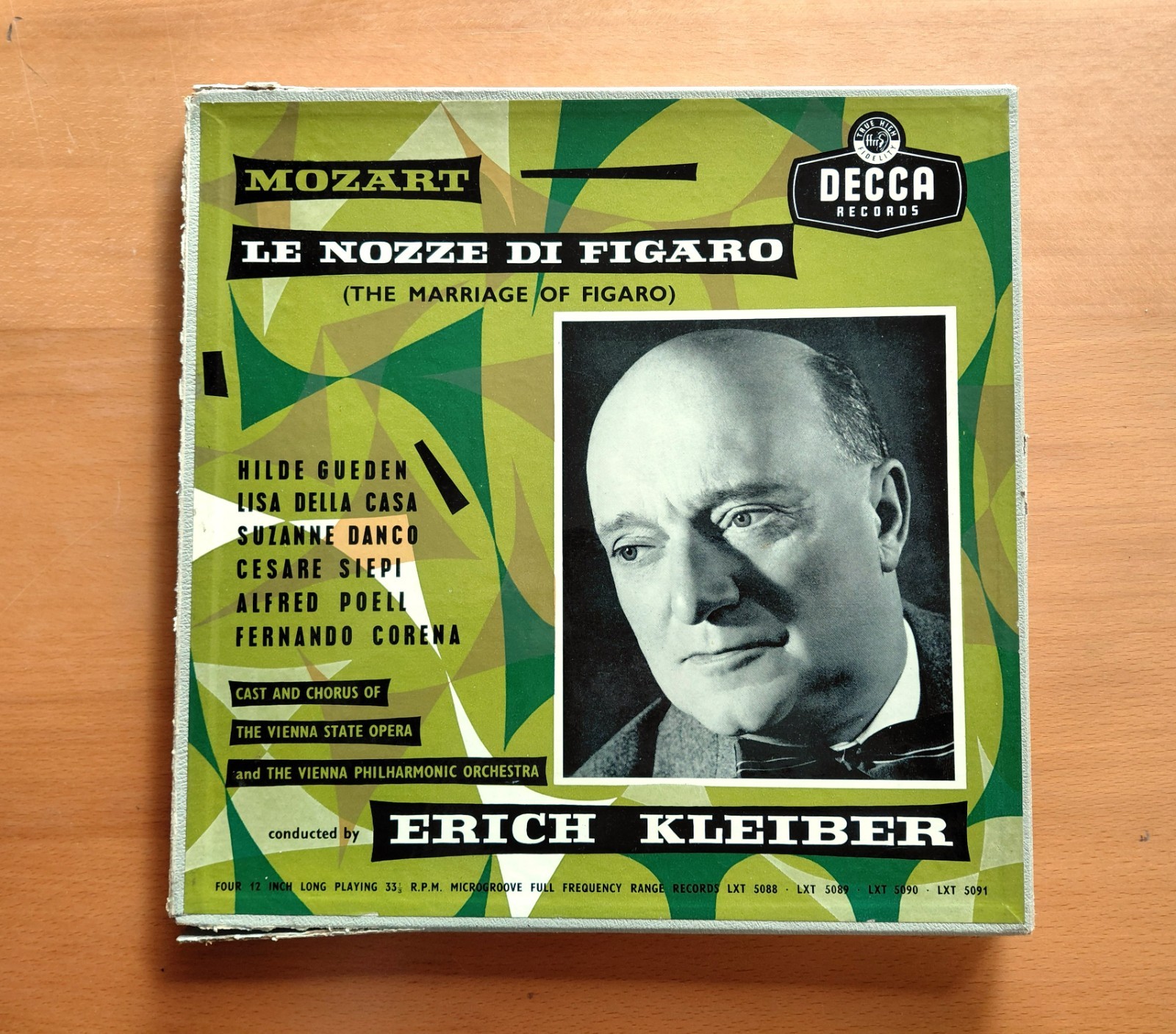 LXT 5088-91 Mozart Nozze Di Figaro Gueden Della Casa Kleiber 4LP Decca Vinyl NM