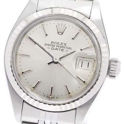 ROLEX Oyster Perpetual Date 6917 WG bezel Cal.2030 Automatic Ladies Watch_951242