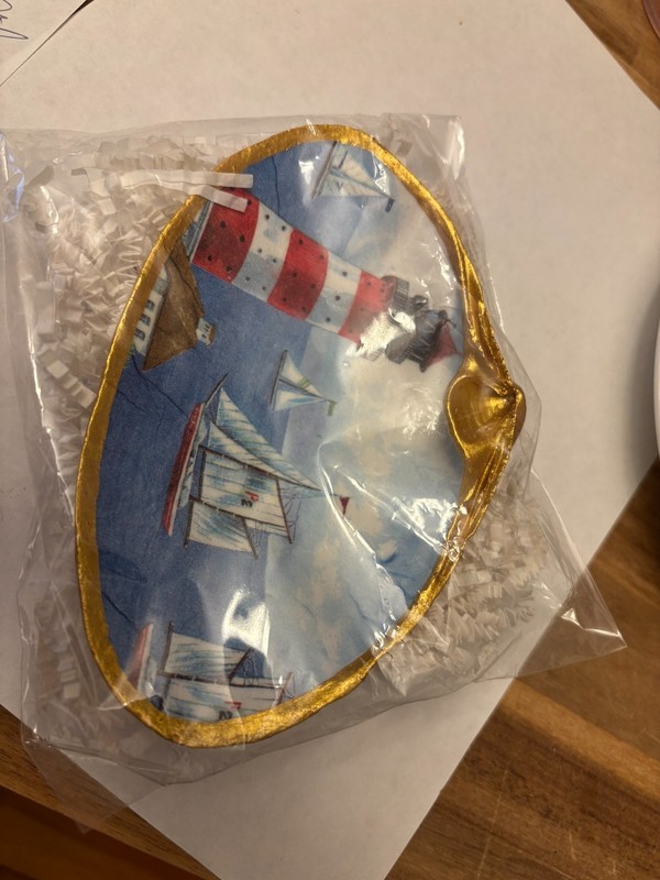 Michael Miller Beach Comber painted shell