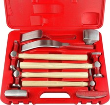 Ct 9 Piece Heavy Auto Body Repair Tool Hammer Dolly Set Car 9pc