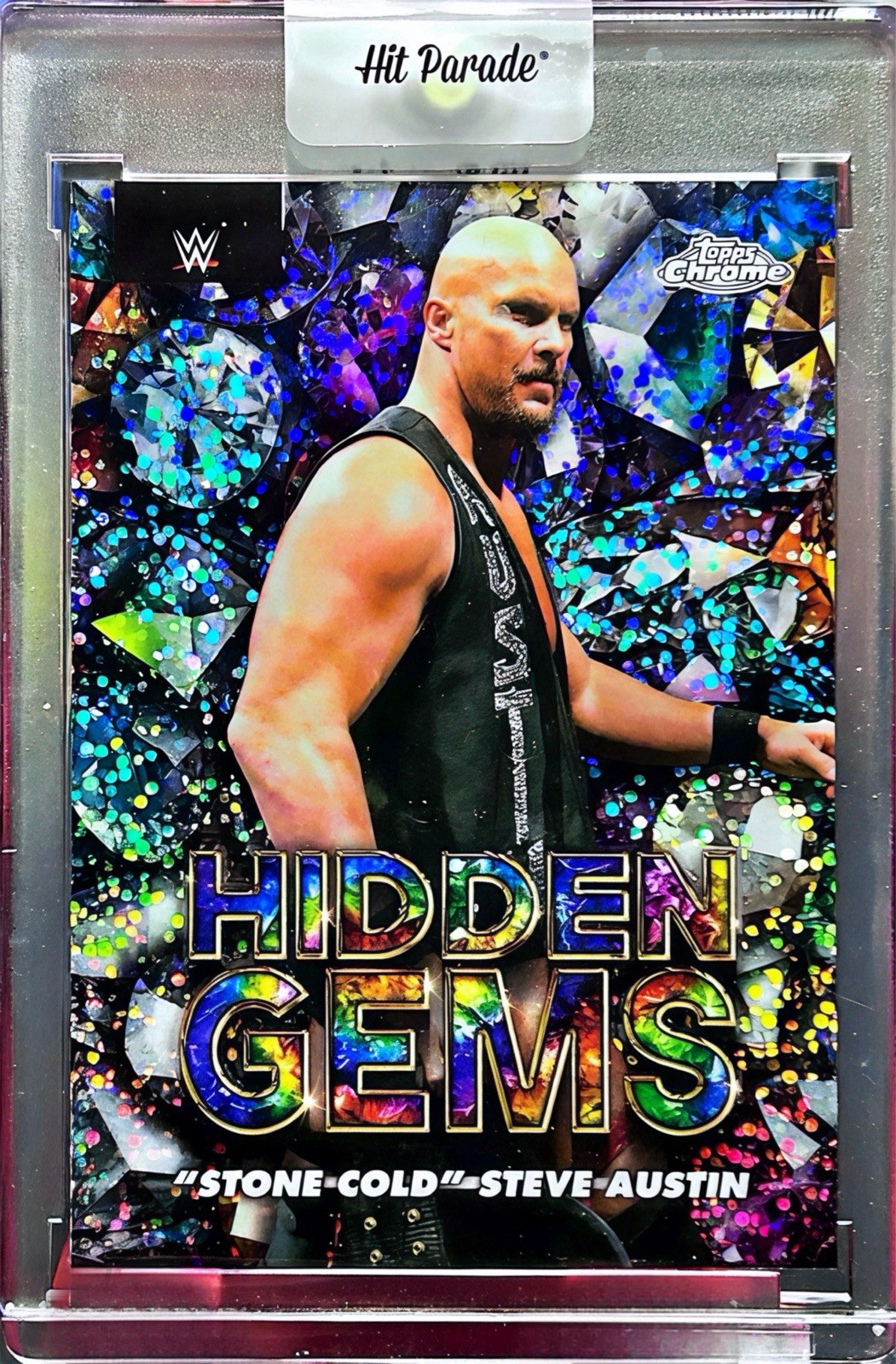 2025 Topps Chrome WWE Hidden Gems Stone Cold Steve Austin SSP Case Hit