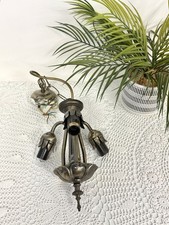3 Light Lily Ceiling Light Art Nouveau Tiffany Style Ceiling Chandelier