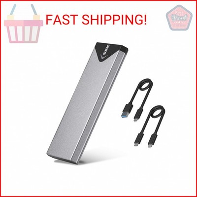 SSK M.2 NVME SATA SSD Enclosure, Improved RTL9210B Chip USB 3.2 Gen 2 10Gbps to