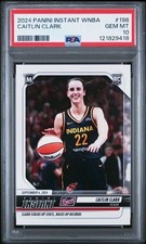2024 Caitlin Clark #198 Panini Instant WNBA Racks Up Records Fever Graded PSA 10