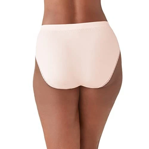 Calzoncillo Wacoal L1762 Cristal Rosa B. Encaje Liso Corte Alto Sin Costuras Talla 5/S Foto 4 de 4