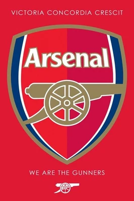 Arsenal FC Crest Poster print 11"x17" HOME DECOR