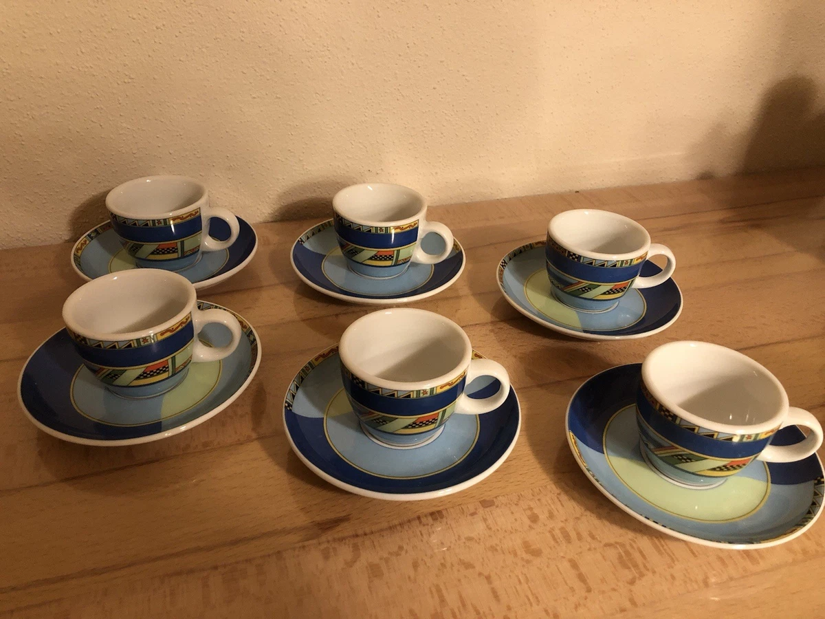 Untertassen Set Seltmann Weiden Beat Color Glaze Untertassen 6er Set – Groß, ø 16,7 Cm In Arktisblau Porzellan Untertassen