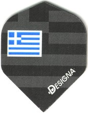Flag of Greece Dart Flights: 3 per set