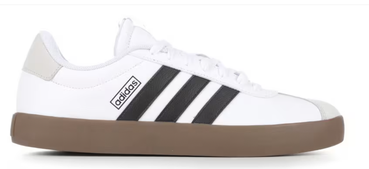 Size 9.5- adidas VL Court 3.0 White Black Gum | eBay
