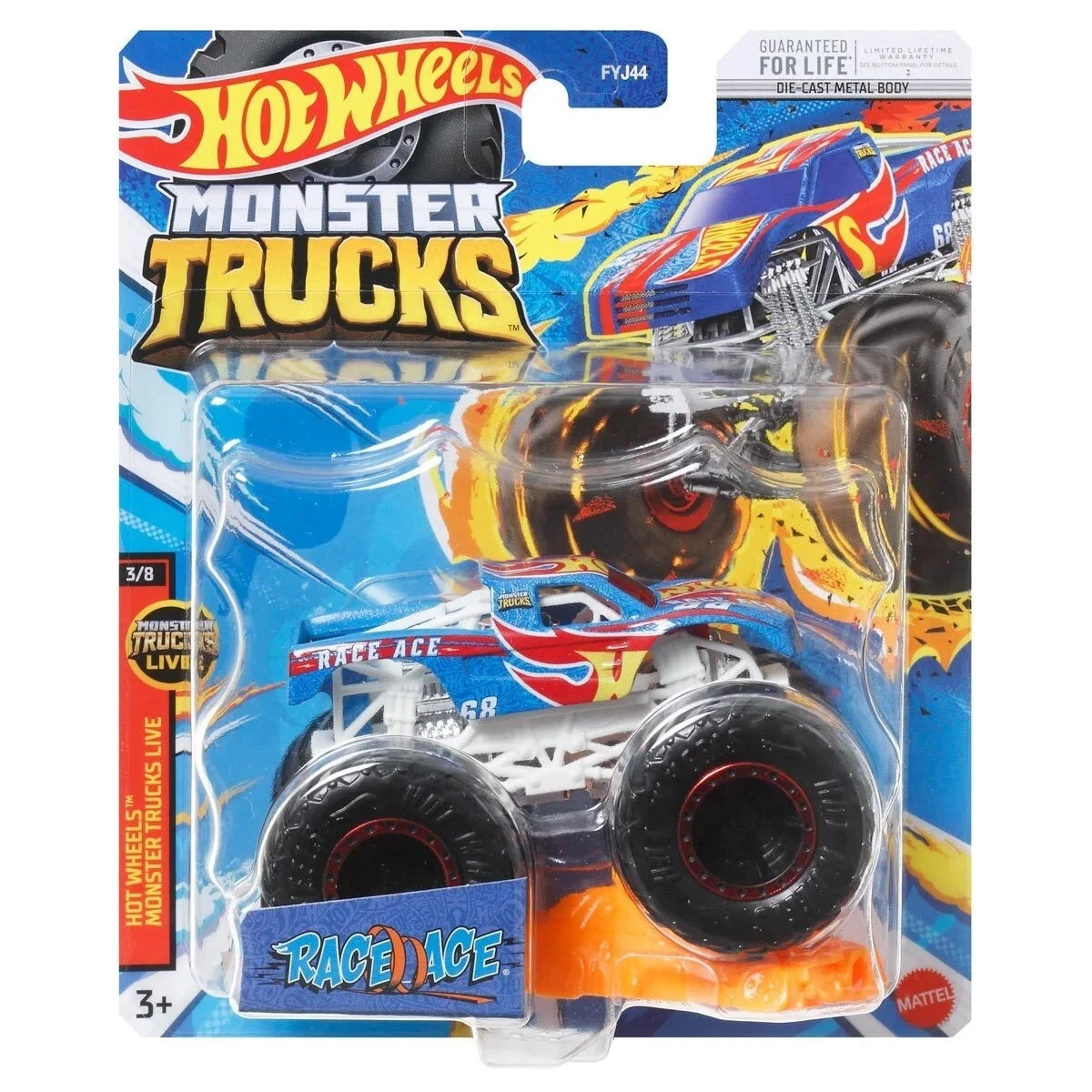 Hot Wheels 2023 Monster Trucks Monster Trucks Live 3 8 Race Ace