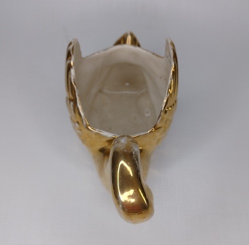 Vintage Gold Swan Planter - Bild 5 von 17