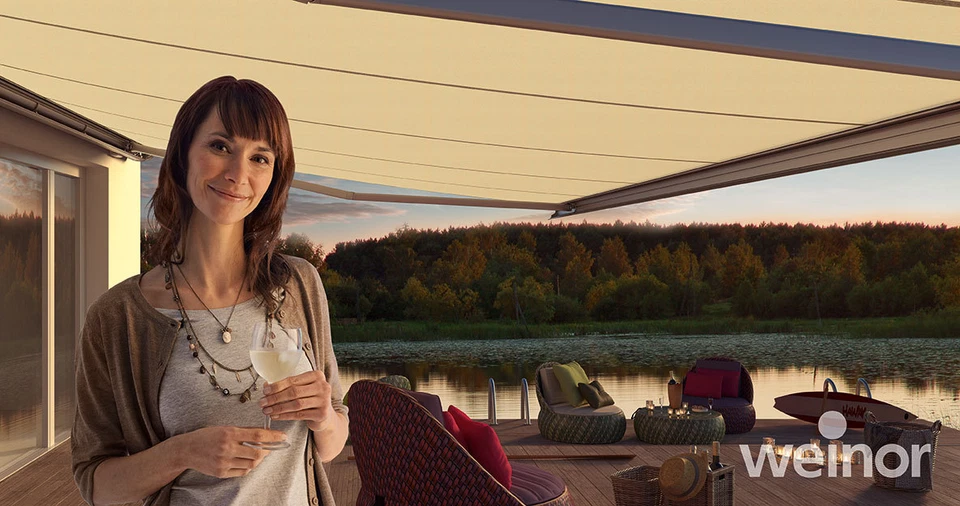 Weinor Halbkassetten-Markise SEMINA 350 x 300 cm mit Motor & Wandkonsolen - Bild 3 von 3