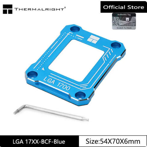Kontakt Halterung Rahmen Kühlkörper Intel Thermalright blau CPU LGA 1700 BCF - Bild 1 von 3