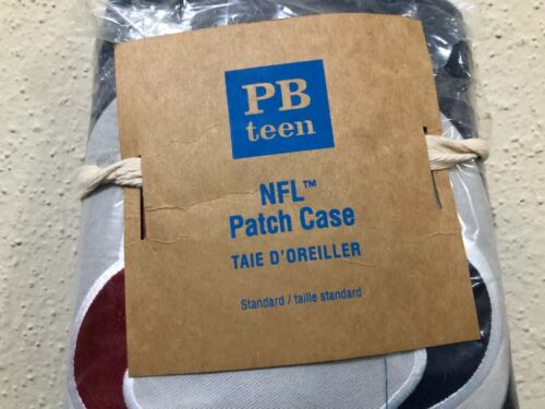 Pottery Barn PB Teen NFL Texans Patch Standard Pillow Sham 26 x 20 Navy NIP - Picture 2 of 4