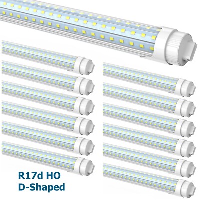 25pack R17d/HO T8 8FT LED Shop Light Bulbs 90W Workshop F96T12 8' LED Tube Light