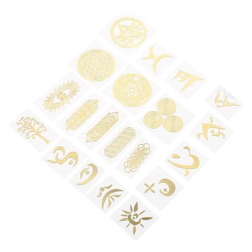 20 Pcs Metall-Kupfer-Aufkleber Kreative Abziehbilder Scrapbooking Dekorative - Bild 3 von 12