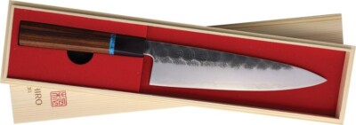 Ketuo Kawahiro Chef's Kitchen Knife 7.88'' VG-10 Steel Blade Wood Handle 6603