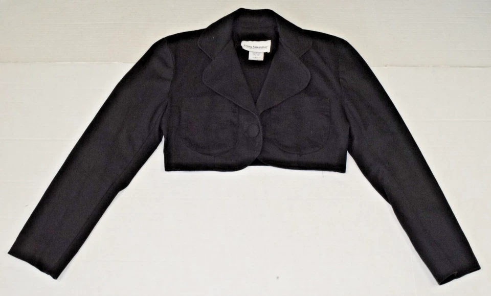 Conjunto Falda Blazer Vintage Joven Eduardiana Talla 3 Años 80 Chaqueta Recortada Falda Ajustada Foto 4 de 4