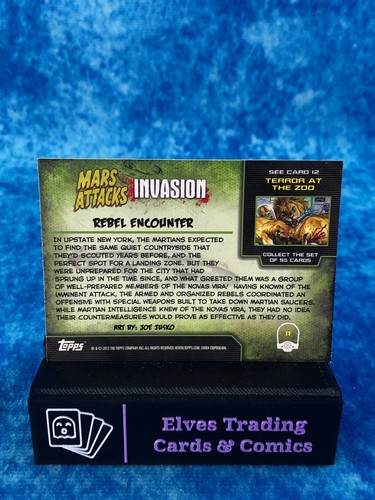 Mars Attacks Invasion SINGLE Non-Sport Trading card by Topps 2013 - Picture 26 of 204
