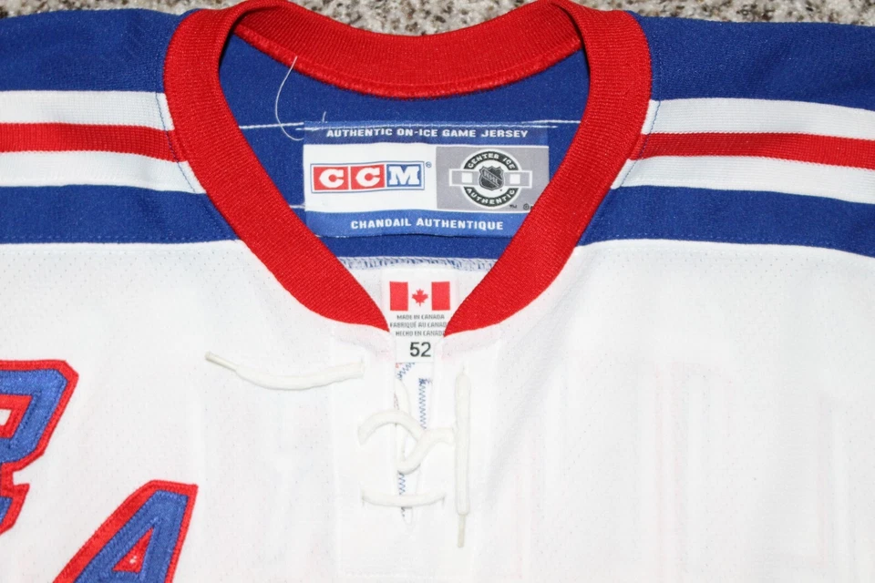 Eric Lindros New York Rangers NHL Hockey Jersey Authentic Sewn CCM 52 Fight MIC - Image 3 of 4