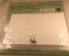 K Co EK Success Post Bound Album 12x12 Page Protectors 10 Per Package NIB