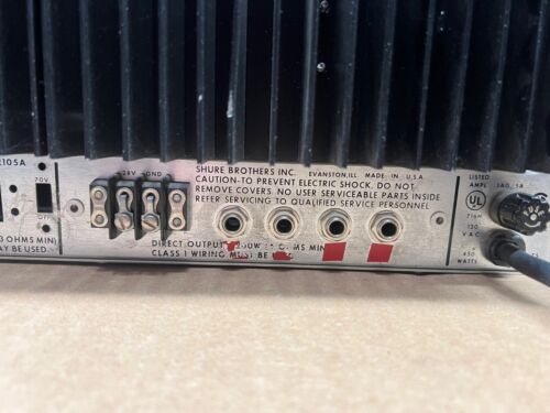 Shure SR105 Serie Solid State Endstufe - Bild 7 von 7