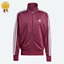 ADIDAS Men's ADICOLOR FIREBIRD TRACKTOP JACKET - IN4683 Burgundy 🔸Asian Fit🔸