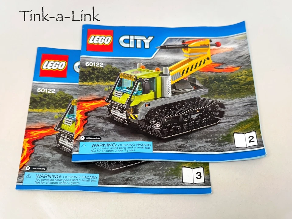 LEGO 60122 Volcano Crawler and Vehicle City Set Missing #1 Manual some stickers - Image 2 of 4