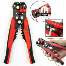 Self Adjusting Insulation Wire Stripper Cutter Crimper Cable Stripping Tools 8"