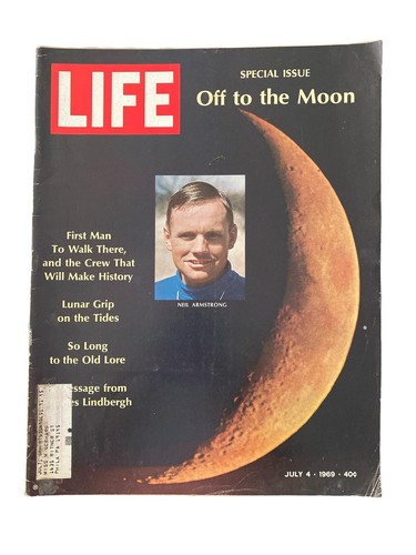 Life Magazine July 4 1969 Neil Armstrong Apollo 11 Moon Special Issue Coca-Cola - Picture 3 of 4
