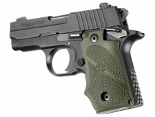 Hogue For Sig Sauer P238 Rubber Grip With Finger Grooves Od Green 38001