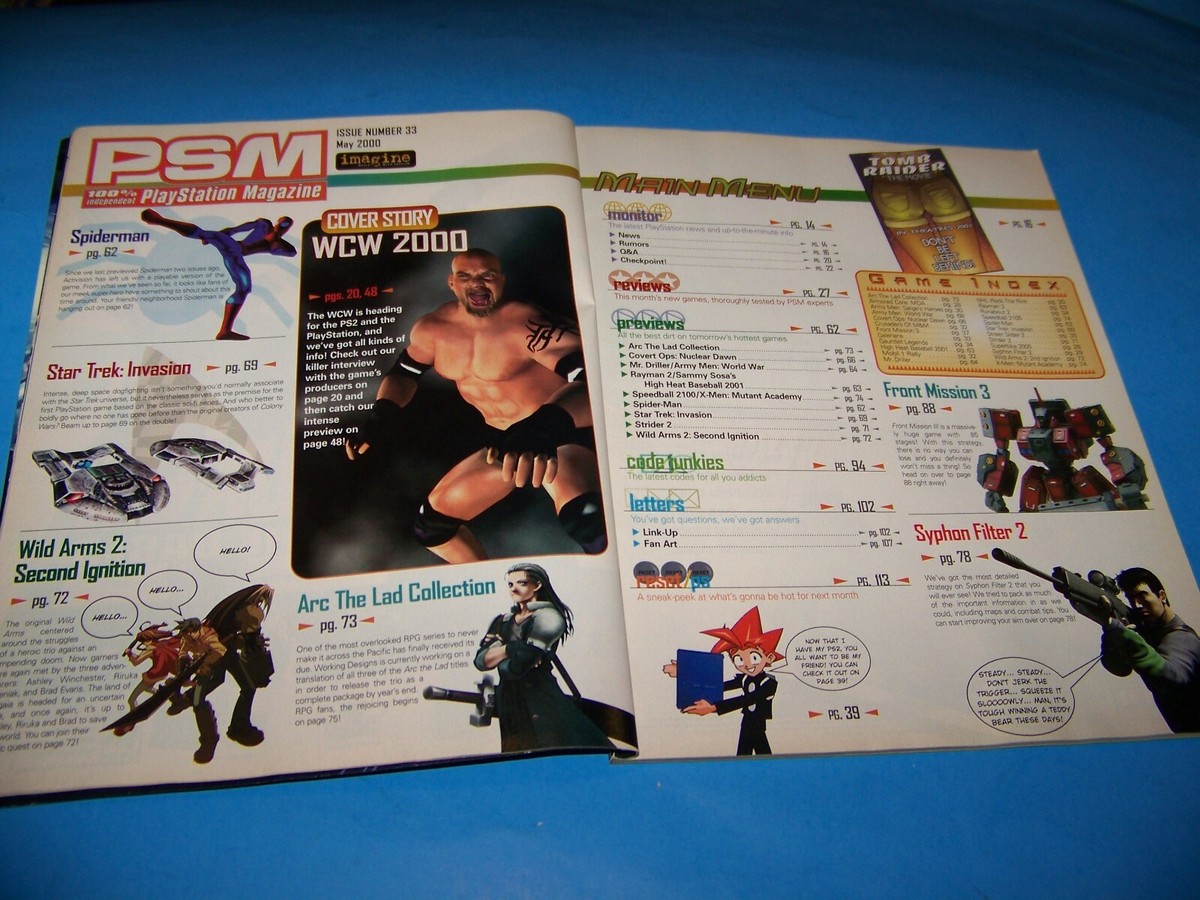 PSM PlayStation Magazine May, 2000 Issue 33 Vintage Video