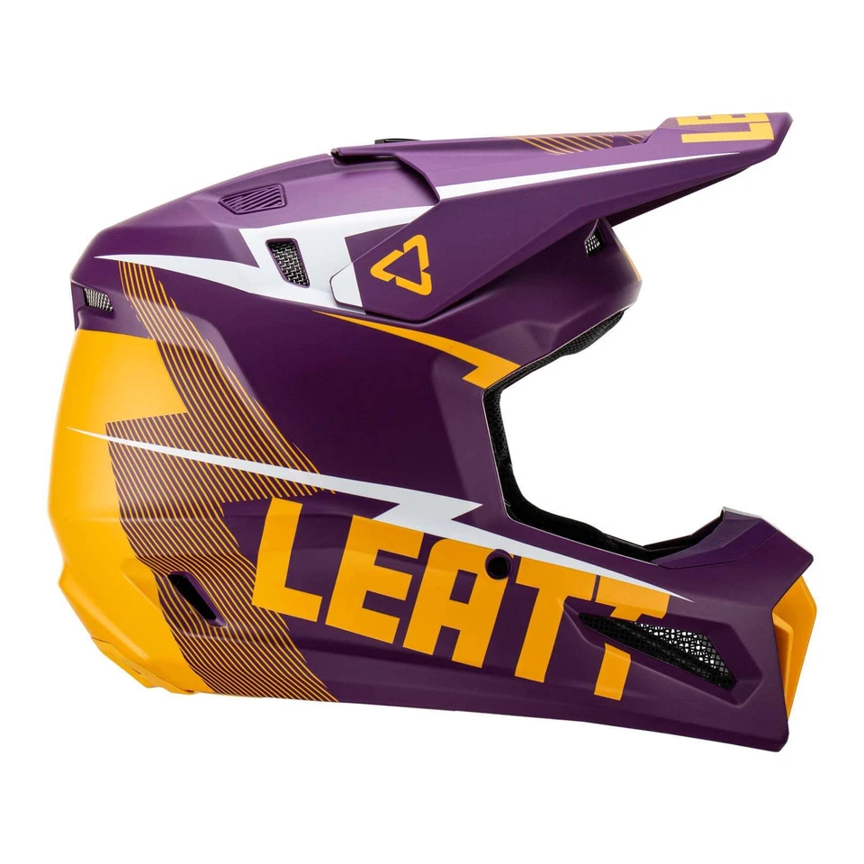 Casco de moto de cross Open Box Leatt Youth Moto 3.5 Junior V23 índigo grande Foto 3 de 4