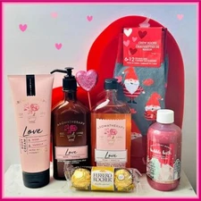 Bath & Body Works Aromatherapy LOVE - ROSE+VANILLA Valentine's Day 6 Pc Gift Set