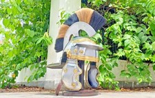 Roman Officer Centurion Silver Helmet Roman Legion Helm Legionary Fantasy LARP