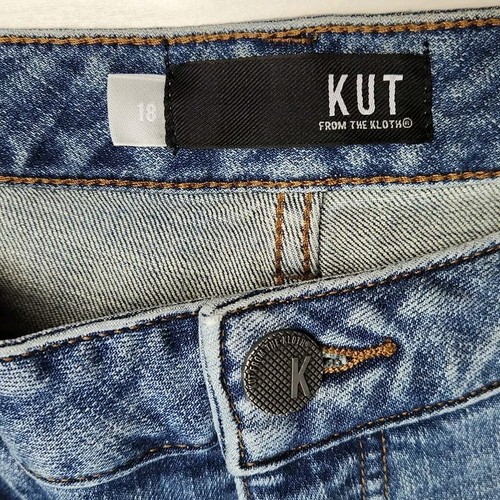 Kut From The Kloth Jeans Womens Size 18 Catherine Fab Ab Boyfriend Cuffed NEW - Picture 13 of 23