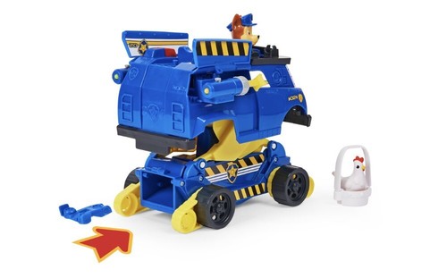 Coche de juguete Paw Patrol Chase Rise and Rescue Transforming con figura de acción y accesorios NUEVO - Imagen 9 de 10