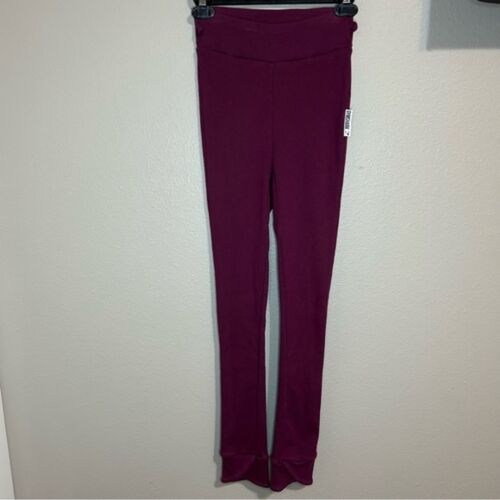 Gymshark Women's Size Small Slounge Soft Joggers Leggings Maroon Red Marl