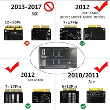 SSDs Adapter Card Converter Card Including USB Connection Cable for 12+6Pin