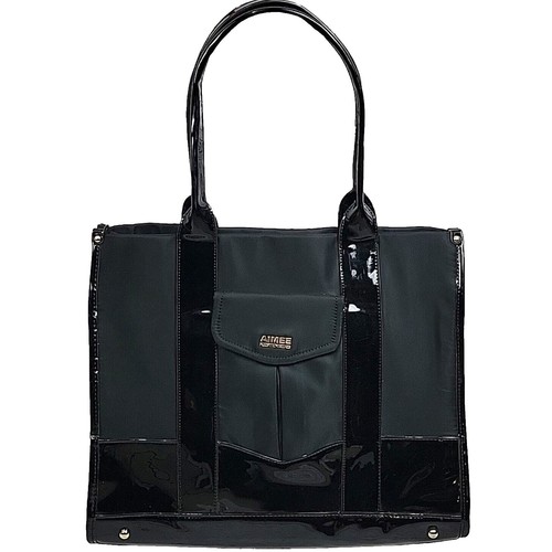 aimee kestenberg florence quilted travel tote bag Aimee Kestenberg Florence Travel Overnight Laptop Tote Bag Black large