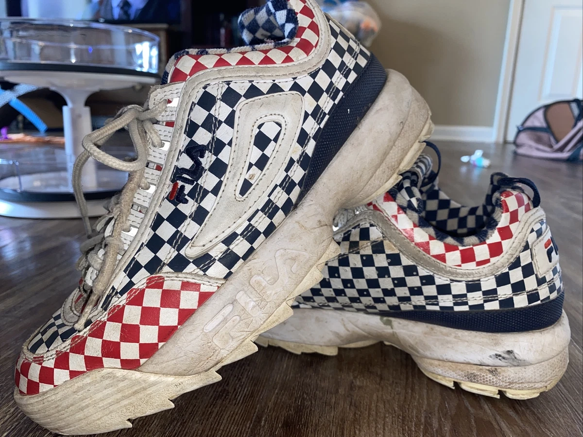 Fila disruptor ii checker clearance