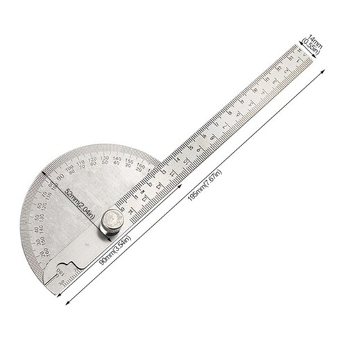 Angle Ruler 180 Degree Protractor Adjustable Protractor Drafting Supplies - Picture 15 of 15
