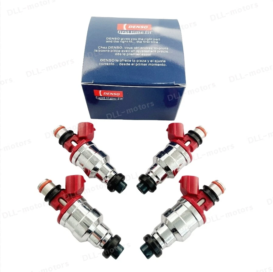 4X DENSO NEW Fuel Injectors For 89-95 Toyota 4Runner Pickup 2.4L I4 23250-35040 Foto 2 de 4