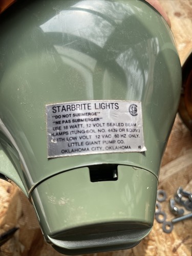 3 Vintage Low Voltage Starbrite Flood Lights 12vac 60htz 18w Sealed Beam “NOS” - Picture 4 of 12