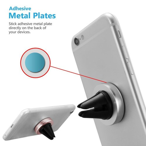 Auto KFZ Handyhalter Magnetisch,360° Drehung,für iPhone,Smartphones,Silber - Zdjęcie 3 z 3