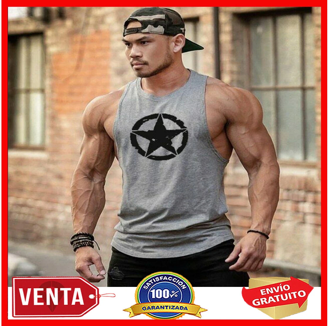 sin Mangas Gimnasio para Hombre Camiseta de Men Fitness | eBay