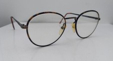 Vintage DeJa Vu DV820 Tortoise Gray Round Metal Sunglasses FRAMES ONLY