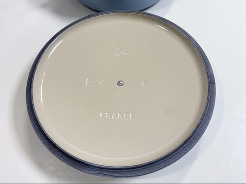 Le Creuset Cocotte Risottotopf 24 cm 9,5" 3,5 qt Küstenblau Emaille Gusseisen - Bild 7 von 9