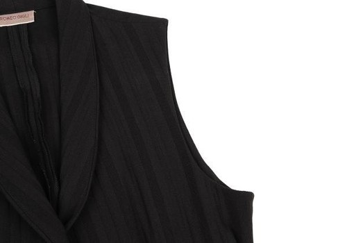 ROMEO GIGLI Striped Weave Shawl Collar Gilet Vest Size 9T(K-147509) - Picture 5 of 12